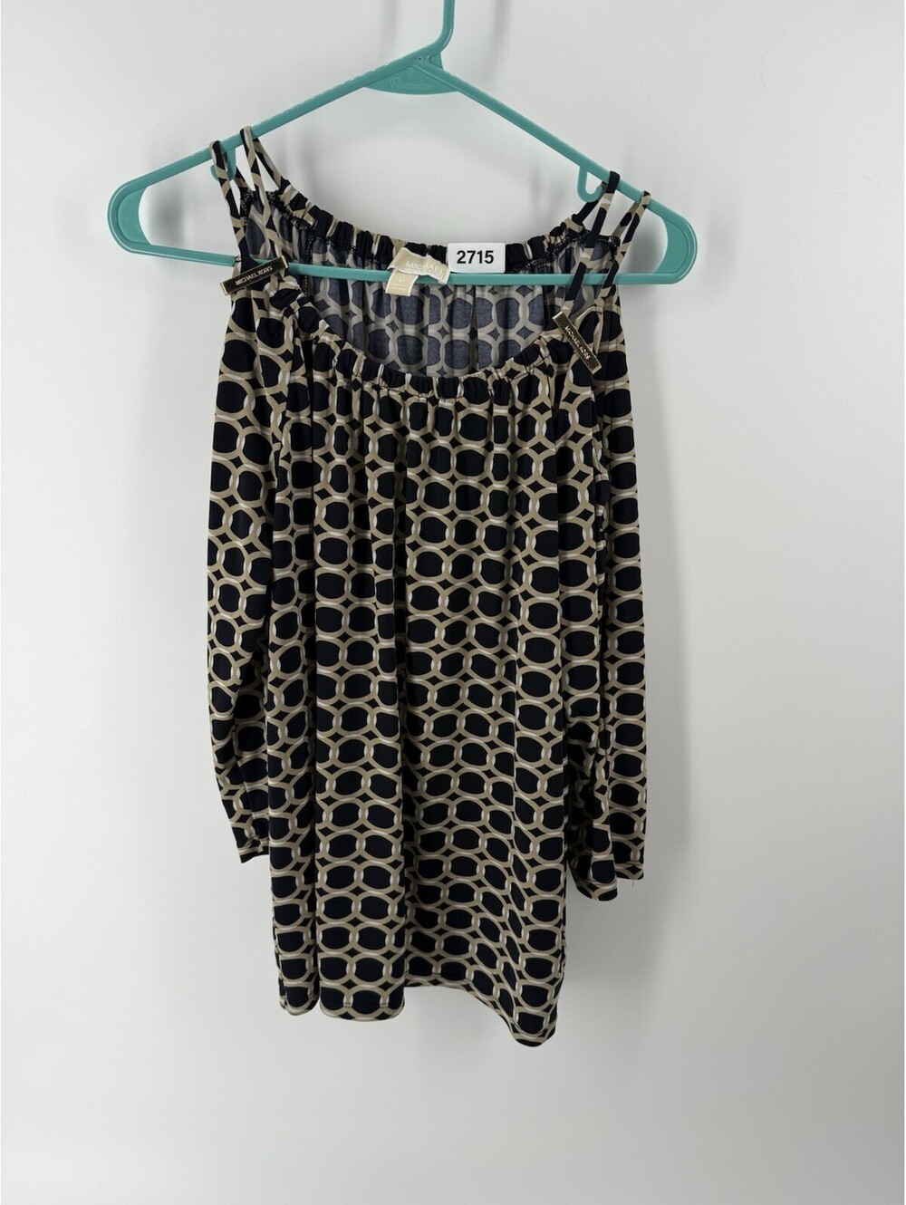 Michael Kors Women Cold Shoulder Blouse Top Size M